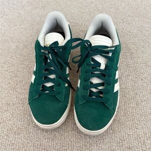 Green and White Grand Court Alpha sneakers
